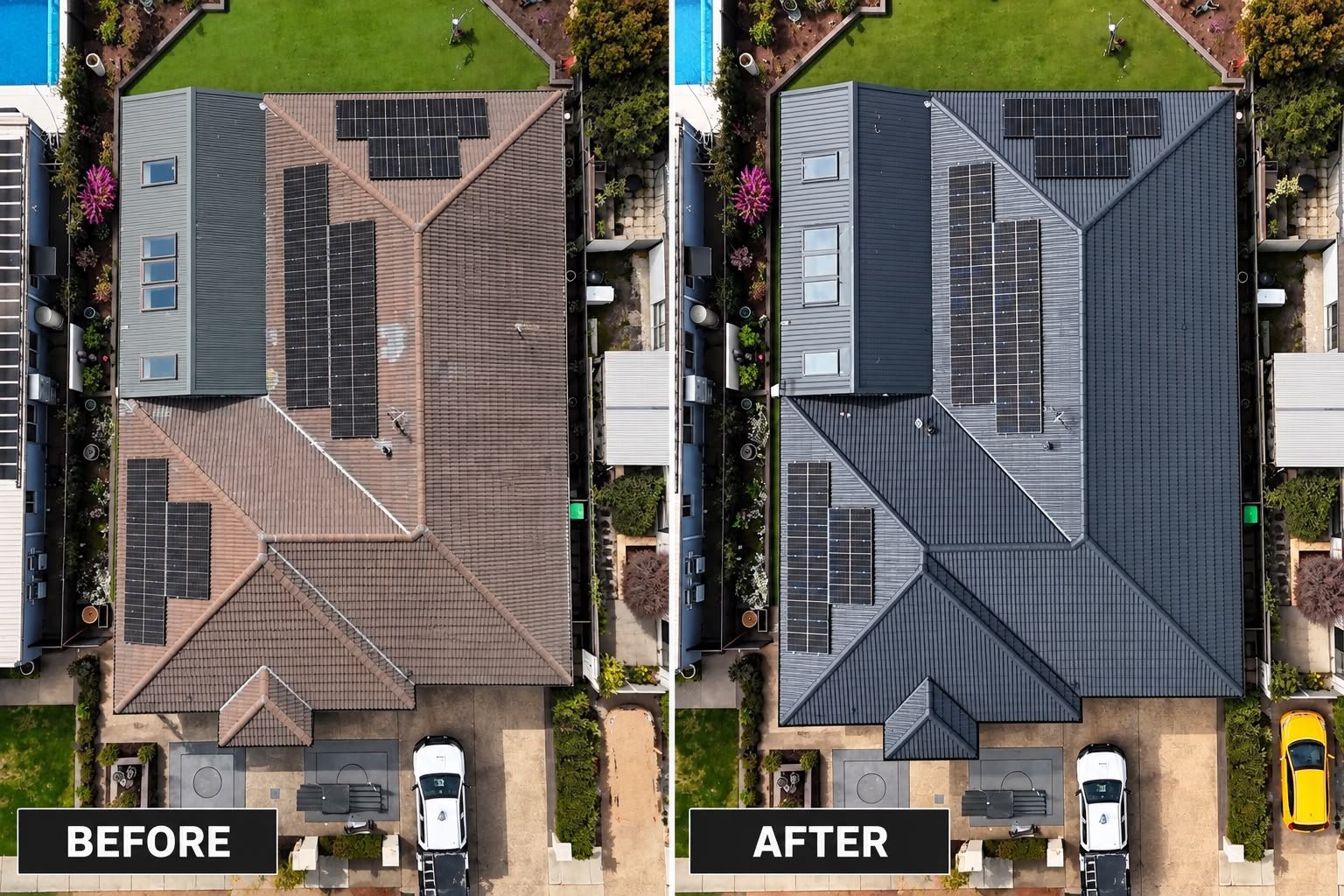 Roof Restoration & Pergola Roof Replacement Completed in Chipping Norton NSW 2565